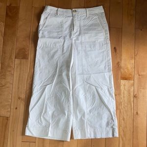 Wide leg white pants